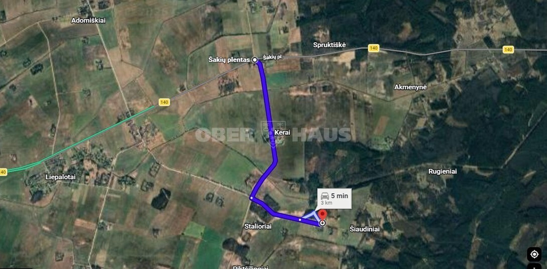 Parduodamas namas Šiaudinių k., Šakių r. sav., 71.35 m2 ploto, 1 aukštai 20