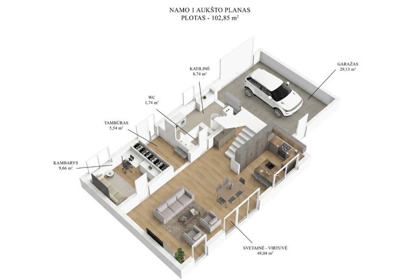Parduodamas namas Padvarės g., Vilniaus m., Vilniaus m. sav., 174 m2 ploto, 2 aukštai 35