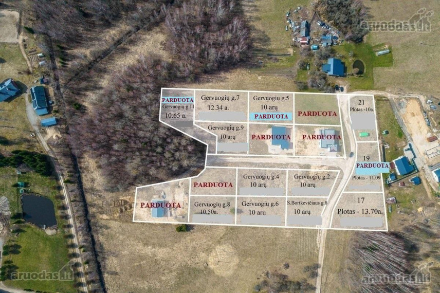 Parduodamas sklypas Gervuogių g., Pikeliškių k., Vilniaus r. sav., 10.00 a ploto 4