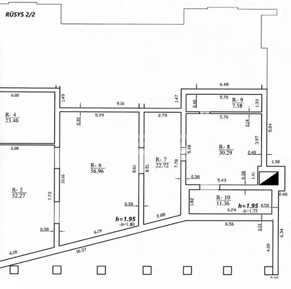 Parduodamos administracinės, paslaugų, prekybos patalpos Tilžės g., Lieporiai, Šiaulių m., Šiaulių m. sav., 680 m2 ploto 23