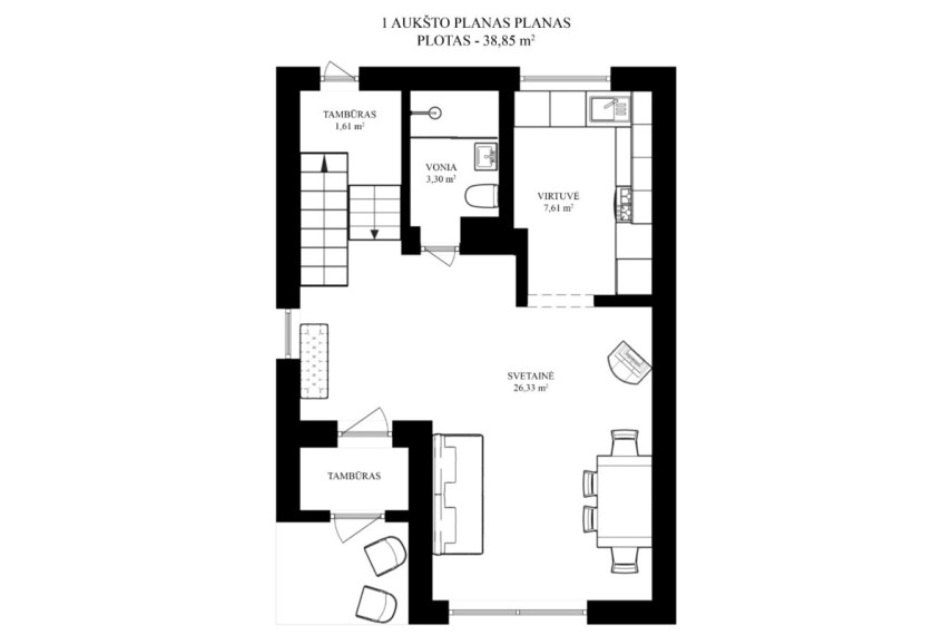 Parduodamas namas Kudrionių Girios k., Trakų r. sav., 132.14 m2 ploto, 2 aukštai 22