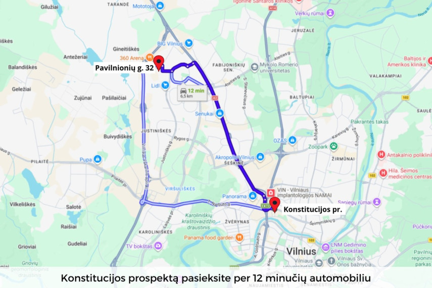 Nuomojamos administracinės, maitinimo, paslaugų, prekybos patalpos Pavilnionių g., Vilniaus m., Vilniaus m. sav., 78.16 m2 ploto 18