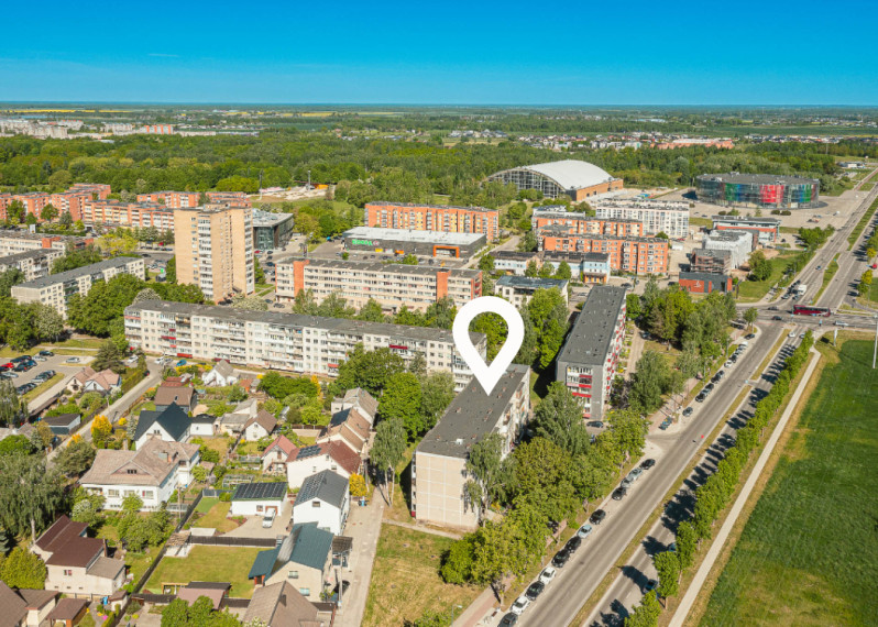 Parduodamas butas Aukštabalio g., Šiaulių m., Šiaulių m. sav., 46.27 m2 ploto, 2 kambariai 27