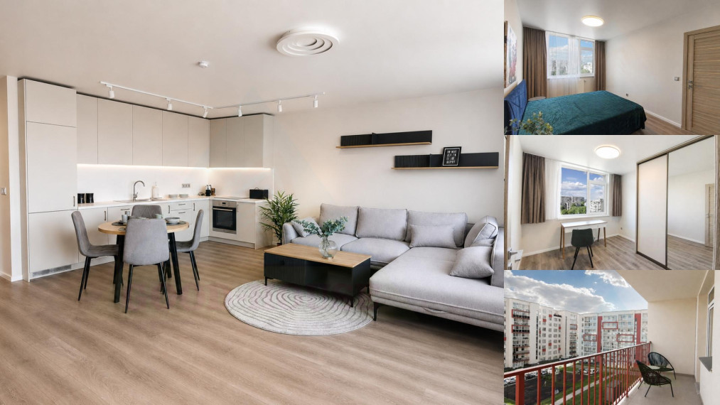 Parduodamas butas Rygos g., Justiniškės, Vilniaus m., Vilniaus m. sav., 74.00 m² ploto 3 kambariai 1