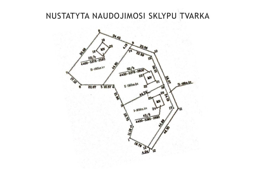20 arų sklypo dalis su pamatais Trakų r., Vištelionių k. 12