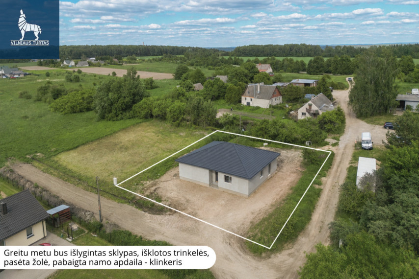 Parduodamas namas Vytauto g., Keturiasdešimt Totorių k., Vilniaus r. sav., 119.09 m2 ploto, 1 aukštai 1