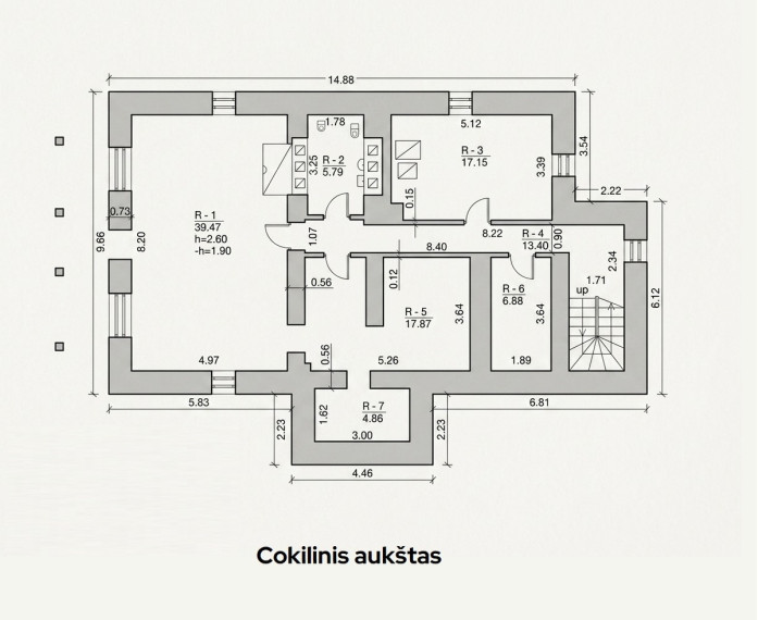 Parduodamas namas Malūno g., Laukžemės k., Kretingos r. sav., 339.64 m2 ploto, 2 aukštai 11