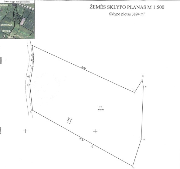 Parduodamas  sklypas Naujienėlės k., Kalvarijos sav., 314.31 a ploto 4