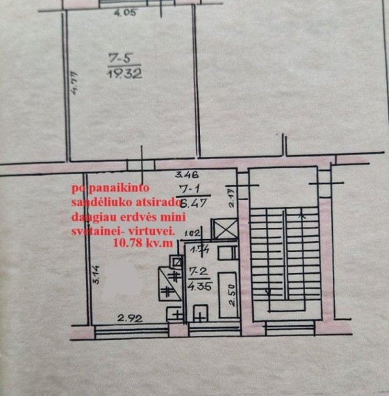 Parduodamas butas Dubingių mstl., Molėtų r. sav., 41 m² ploto 1 kambarys 21