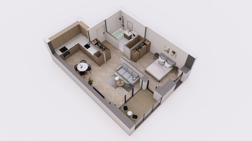 Parduodamas butas Trakų g., Šiaulių m., Šiaulių m. sav., 48.57 m² ploto 2 kambariai 19