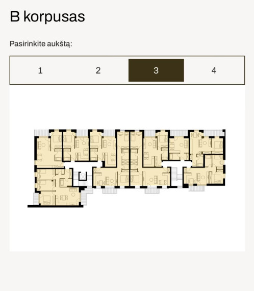 Parduodamas butas Trakų g., Šiaulių m., Šiaulių m. sav., 48.57 m² ploto 2 kambariai 21