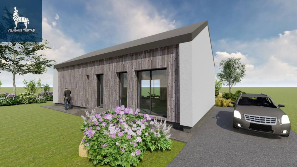 Parduodamas namas Kaštonų g., Kalvelių k., Vilniaus r. sav., 80 m2 ploto, 1 aukštai 2