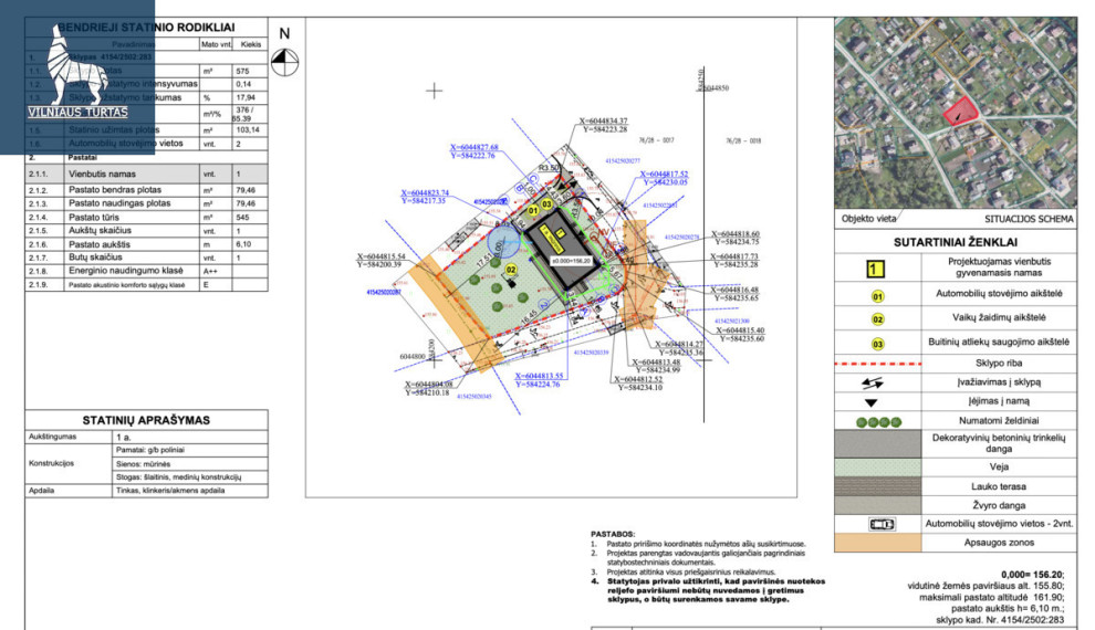 Parduodamas namas Kaštonų g., Kalvelių k., Vilniaus r. sav., 80 m2 ploto, 1 aukštai 8