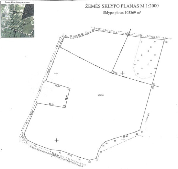 Parduodamas  sklypas Brazavo k., Kalvarijos sav., 1057.99 a ploto 2