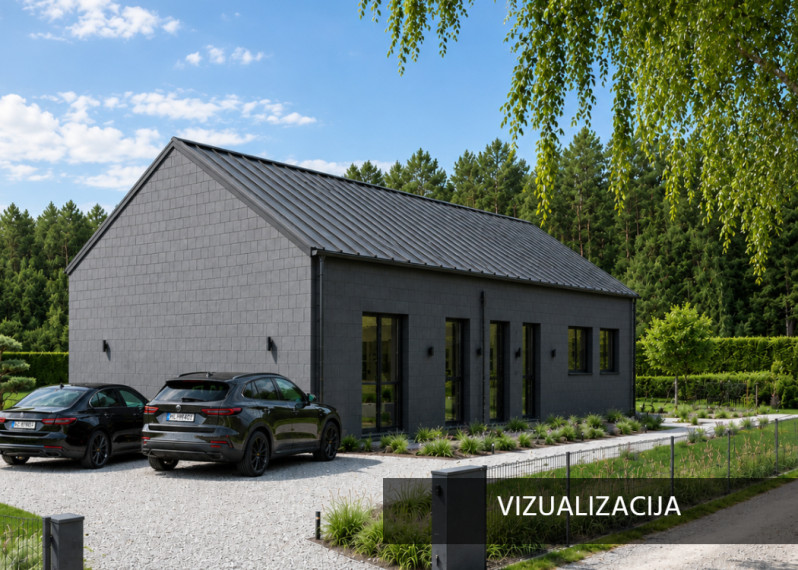 Parduodamas namas Avietyno g., Gervėnų k., Šiaulių r. sav., 80 m2 ploto, 1 aukštai 7