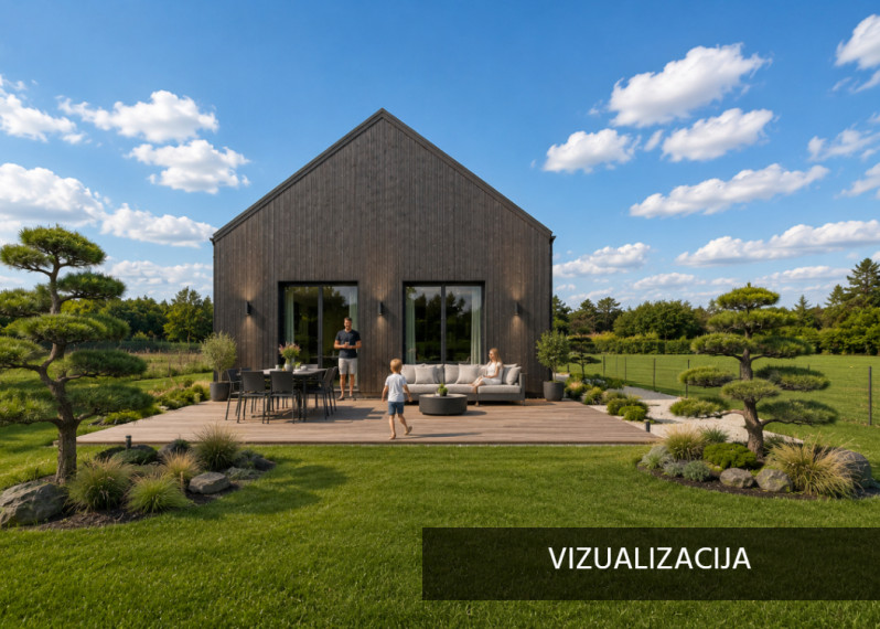 Parduodamas namas Avietyno g., Gervėnų k., Šiaulių r. sav., 80 m2 ploto, 1 aukštai 18