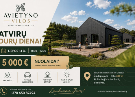 Parduodamas namas Avietyno g., Gervėnų k., Šiaulių r. sav., 80 m2 ploto, 1 aukštai Parduodamas namas Avietyno g., Gervėnų k., Šiaulių r. sav., 80 m2 ploto, 1 aukštai