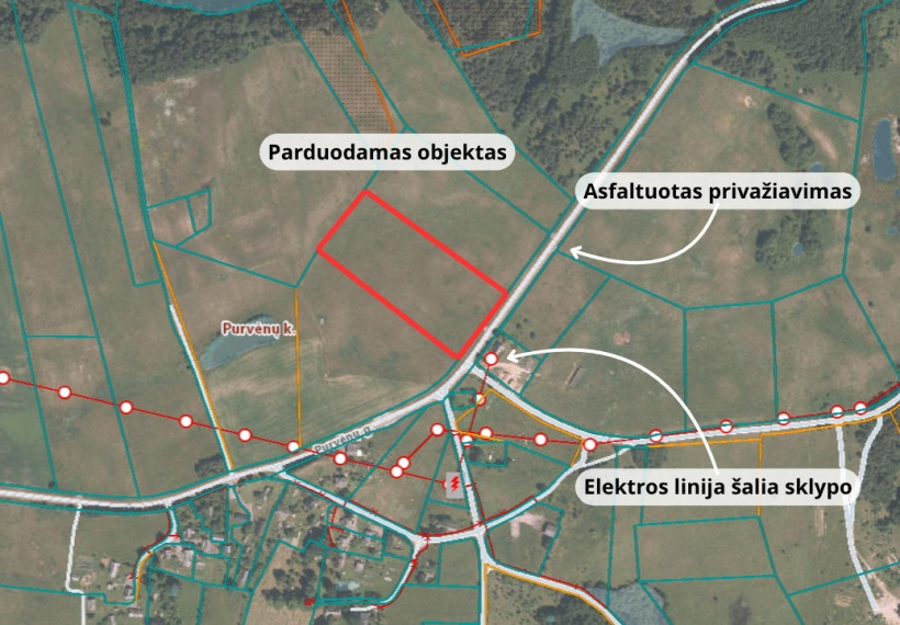 Parduodamas  sklypas Purvėnų g., Purvėnų k., Molėtų r. sav., 210 a ploto 4