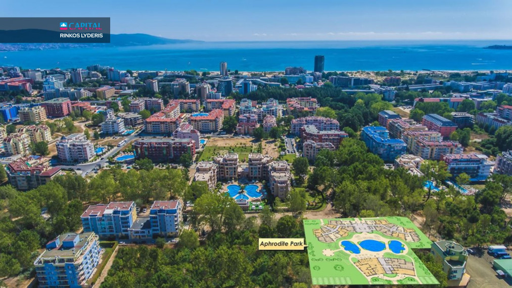 Parduodamas 1 kambario, 25 kv.m butas Afrodita g. 1, Saulėtame Krante 13