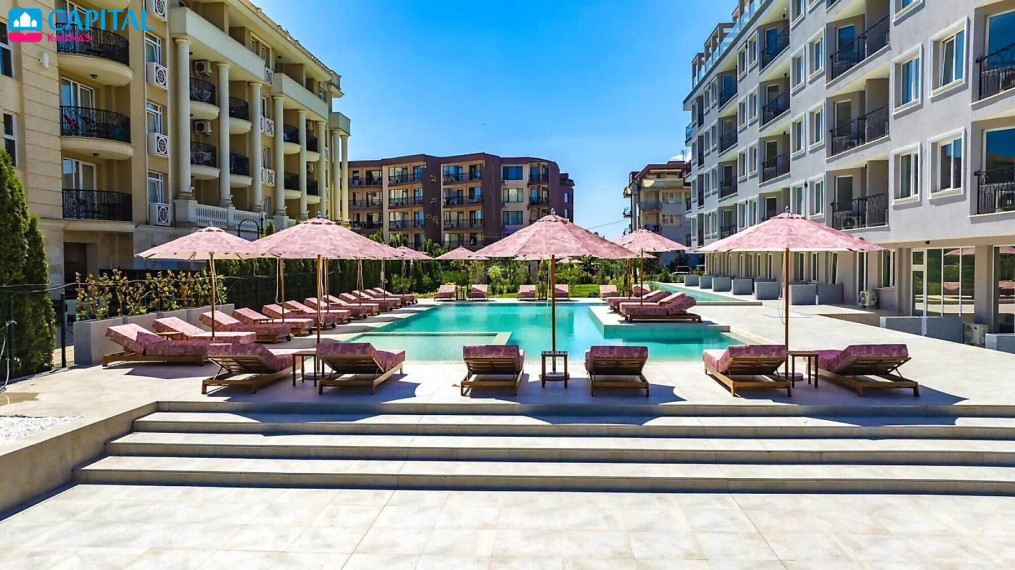 Moderni studija, naujame komplekse, Sunny Beach, Bulgarijoje 1