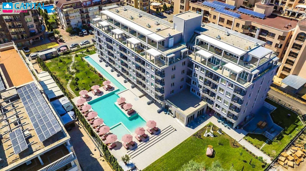 Moderni studija, naujame komplekse, Sunny Beach, Bulgarijoje 2