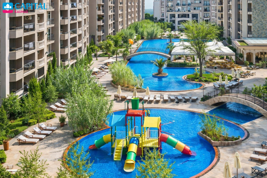 2 kambarių apartamentai, prestižiniame „Cascadas Family Resort“, Saulėtame krante, Bulgarijoje 1