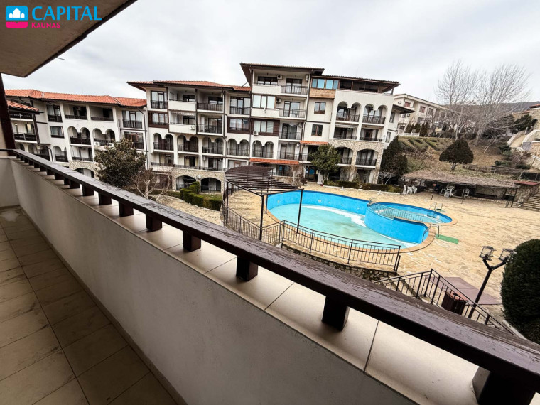 2 kambarių apartamentai, 1-oje eilėje nuo jūros, saulėtoje Bulgarijoje 3