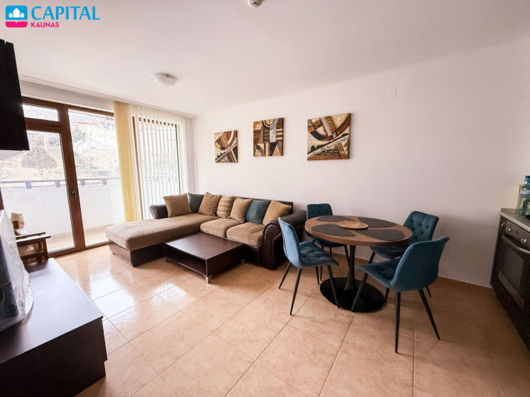 2 kambarių apartamentai, 1-oje eilėje nuo jūros, saulėtoje Bulgarijoje 5