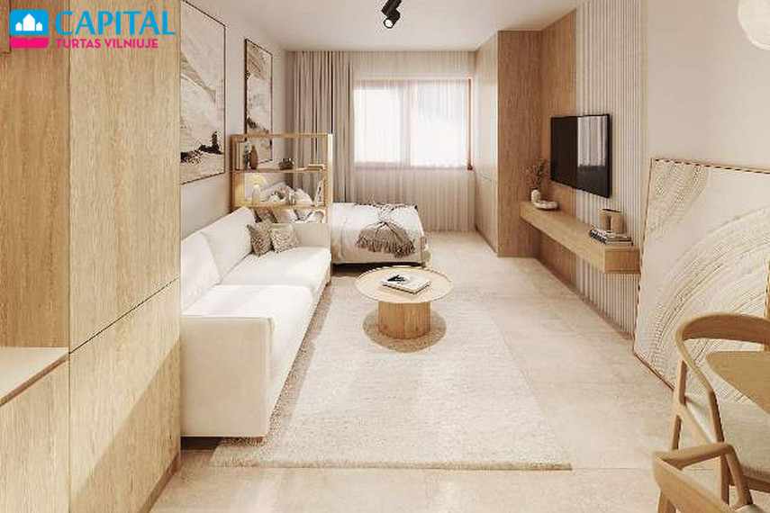 Naujos statybos studija 500 m iki jūros Torrevieja mieste nuo 109000€! 3
