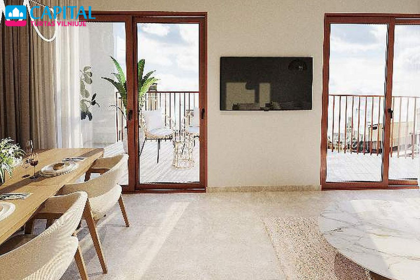Naujos statybos studija 500 m iki jūros Torrevieja mieste nuo 109000€! 9
