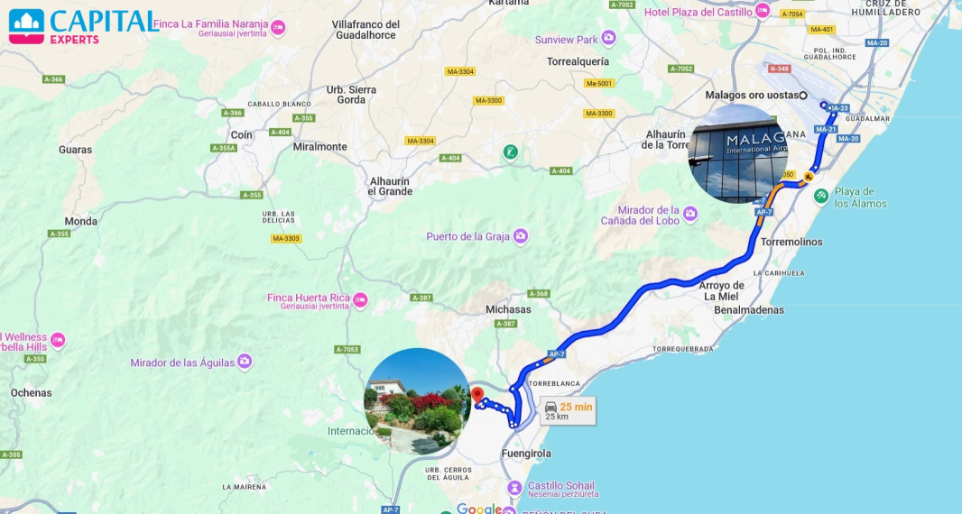 Ispanijoje, Andalūzijoje, Malagos provincijoje, Mijas, parduodama 503 kv.m. Vila Mijas Costa 33