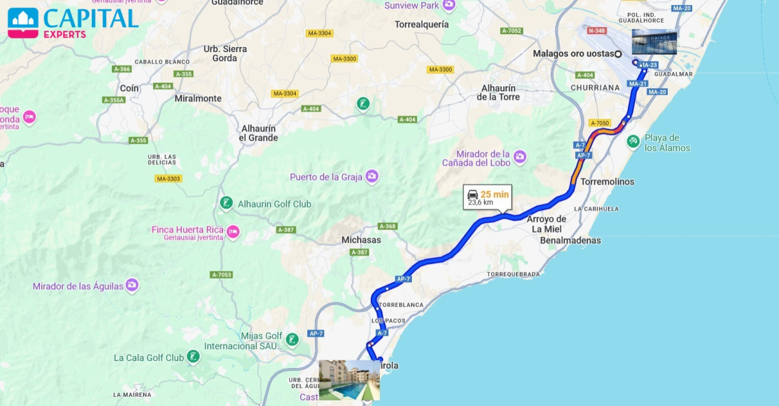 Ispanijoje, Andalūzijos reg., Fuengirolos m. centre parduodamas 6 k. 413 kv.m. butas 23