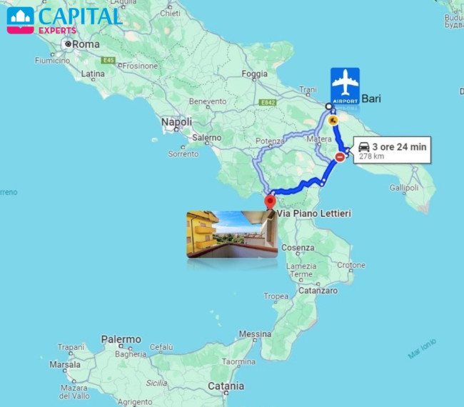 Parduodamas 35 m² butas Kalabrijoje (Italija) su vaizdu į jūrą 9