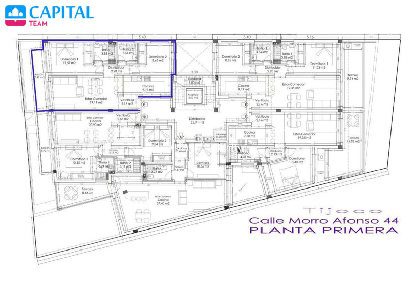 Parduodamas butas Calle Morro Afonso Bajo, 63 , 153.00 kv.m ploto, 2 kambariai 4