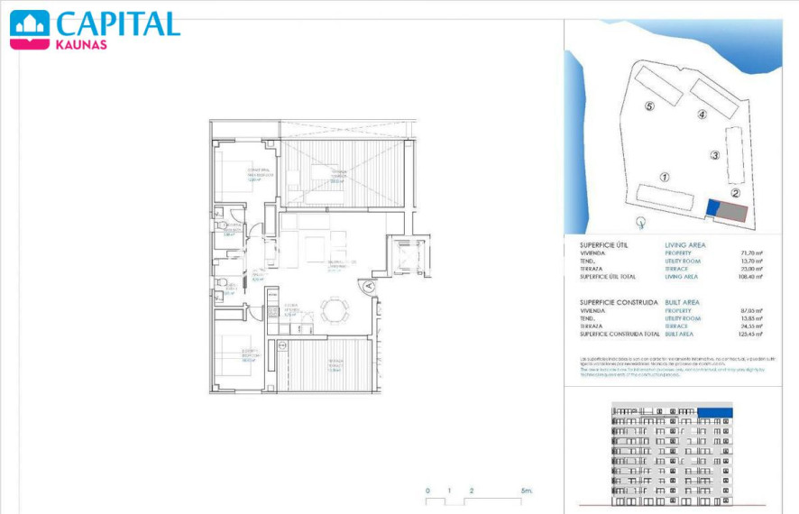 Parduodamas butas Calle del Ciclón, 1B , 83.00 kv.m ploto, 2 kambariai 31