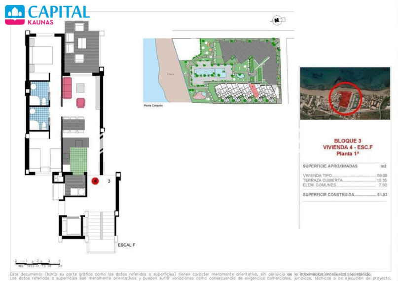 Parduodamas butas Calle Llac Maracaibo, 9 , 81.00 kv.m ploto, 2 kambariai 7