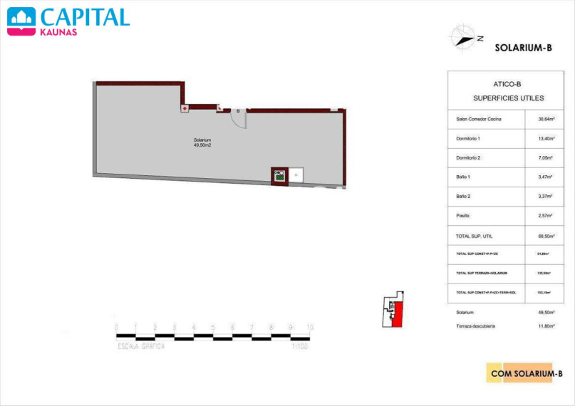 Parduodamas butas Calle de Ramón Gallud, 211 , 91.00 kv.m ploto, 2 kambariai 13