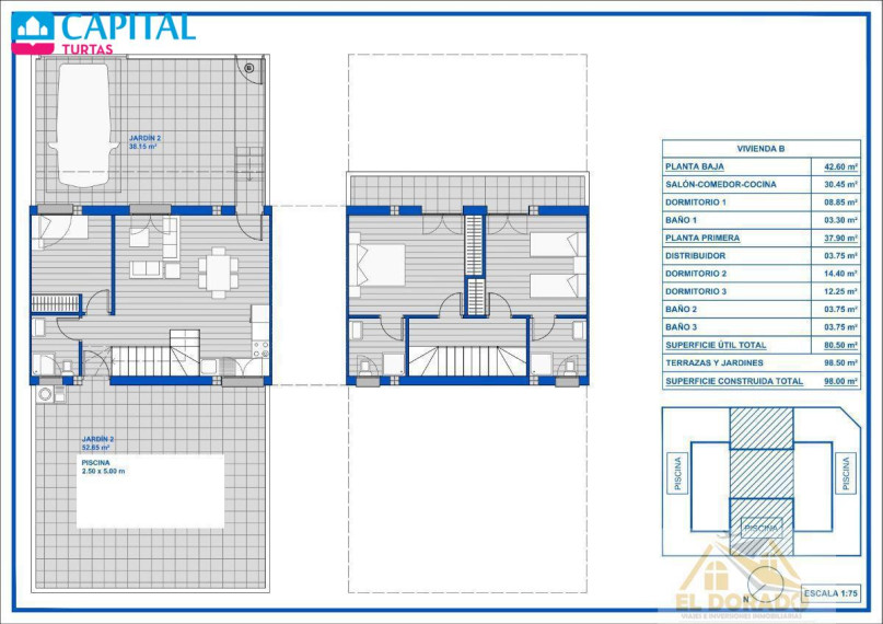 Parduodamas namas Calle Maestro Gabriel Pardo Zapata, 145 , 98.00 kv.m ploto,  Floors 32