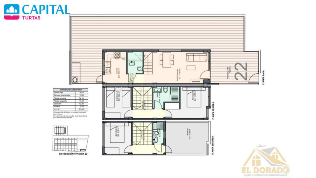 Parduodamas namas Calle Carcaixent, 3 , 229.00 kv.m ploto,  Floors 2