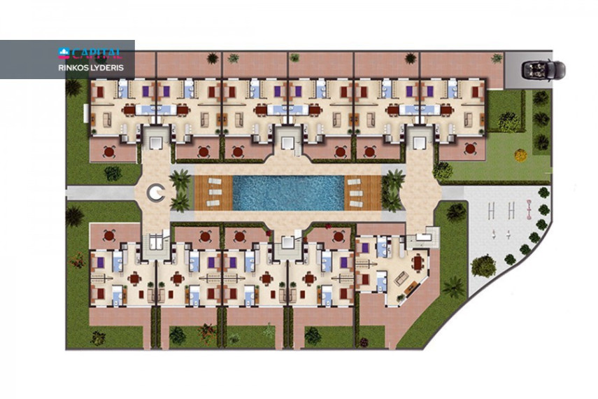 Naujai statomas prabangus butų kompleksas ant jūros kranto Beach Avenue nuo 179 000 eur! 16