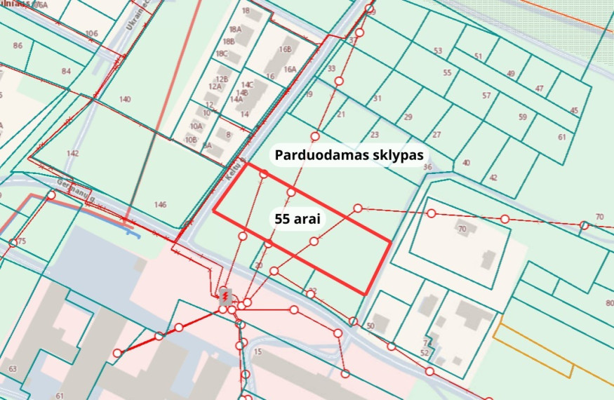 Parduodamas  sklypas Keltų g., Vilniaus m., Vilniaus m. sav., 55 a ploto 3