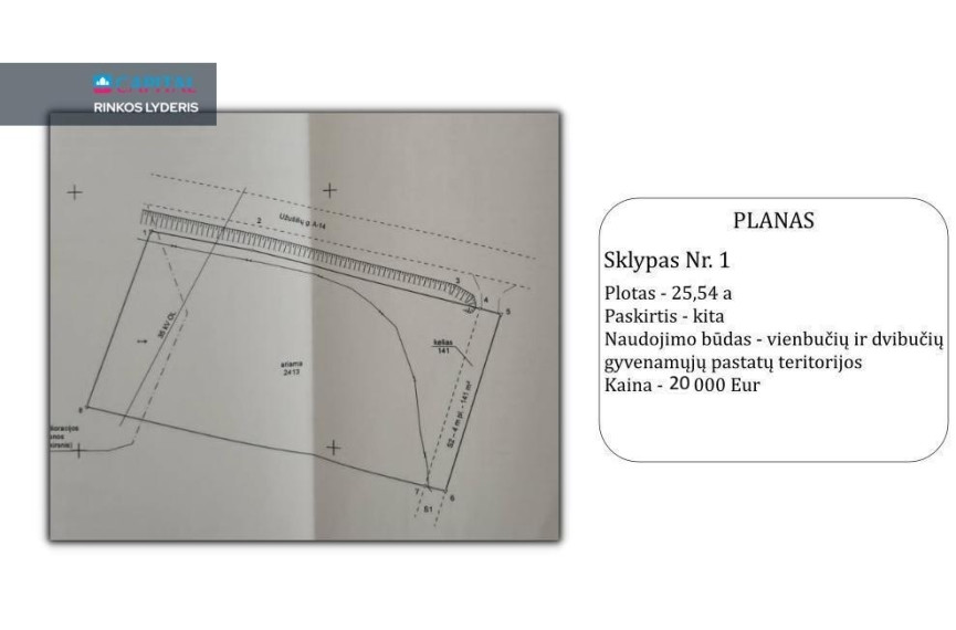 Parduodamas  sklypas Užušilių g., Vileikiškių k., Širvintų r. sav., 25.54 a ploto 5