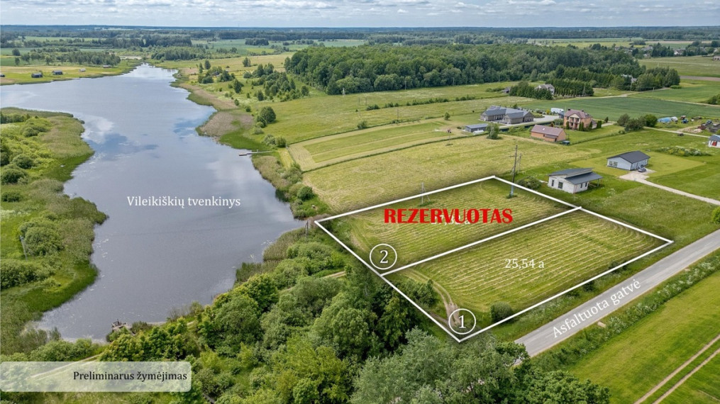 Parduodamas  sklypas Užušilių g., Vileikiškių k., Širvintų r. sav., 25.54 a ploto 2