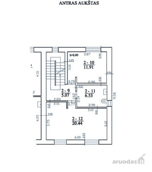 Nuomojamos kitos paskirties patalpos Kreivasis skg. 1, Užupis, Vilniaus m., Vilniaus m. sav., 20.44 m2 ploto 12