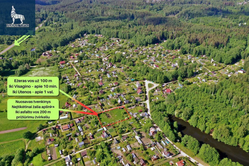 Parduodamas  sklypas Skryto g., Kalviškių k., Visagino sav., 18.24 a ploto 9