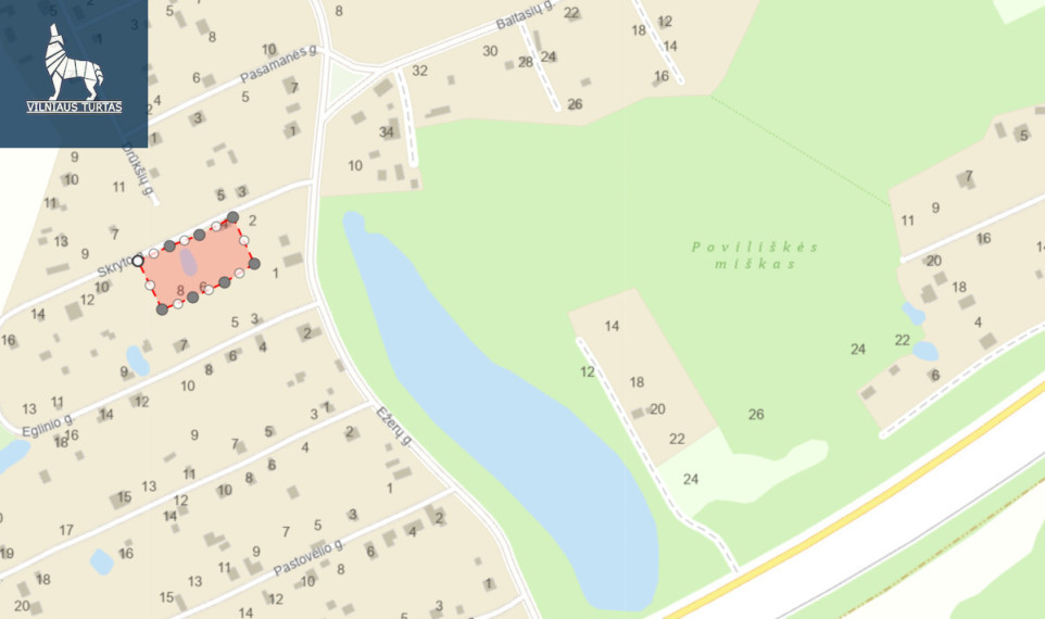 Parduodamas  sklypas Skryto g., Kalviškių k., Visagino sav., 18.24 a ploto 10