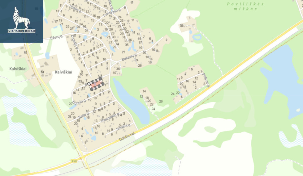 Parduodamas  sklypas Skryto g., Kalviškių k., Visagino sav., 18.24 a ploto 11