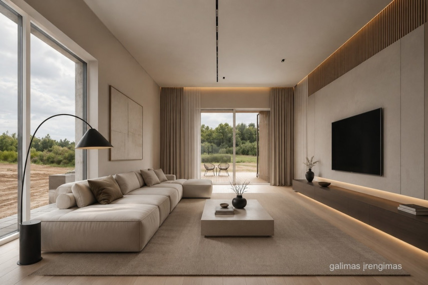 Parduodamas namas Žolynų g., Pikutiškių k., Vilniaus r. sav., 154.45 m2 ploto, 1 aukštai 10