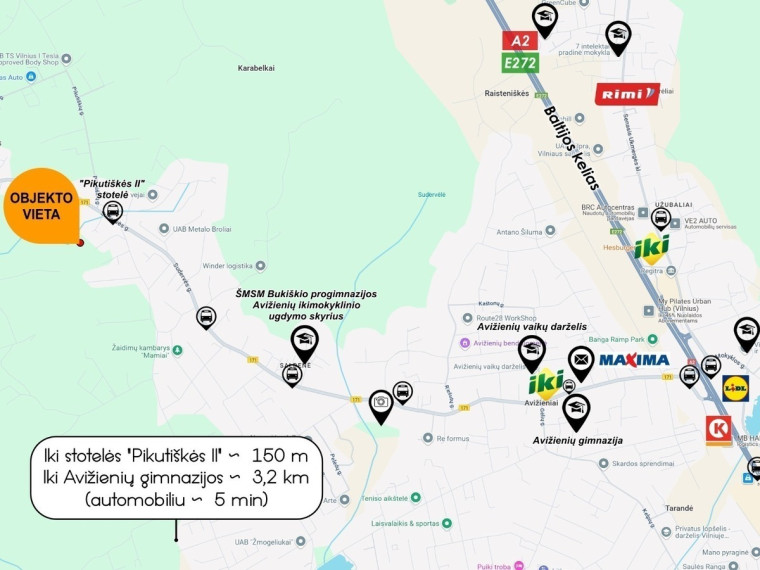 Parduodamas namas Žolynų g., Pikutiškių k., Vilniaus r. sav., 154.45 m2 ploto, 1 aukštai 28