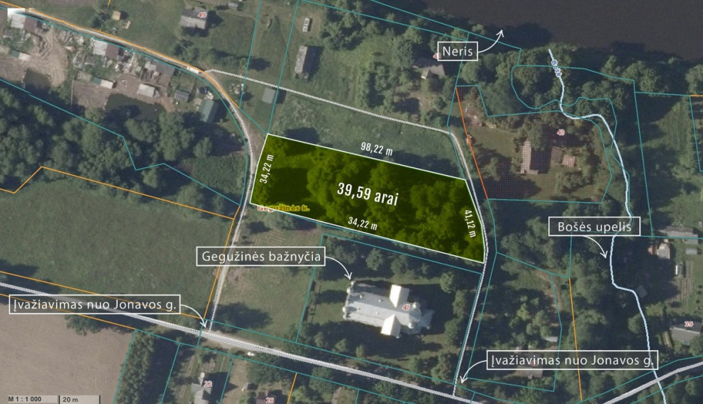 Parduodamas  sklypas Jonavos g., Gegužinės k., Kaišiadorių r. sav., 39.59 a ploto 4
